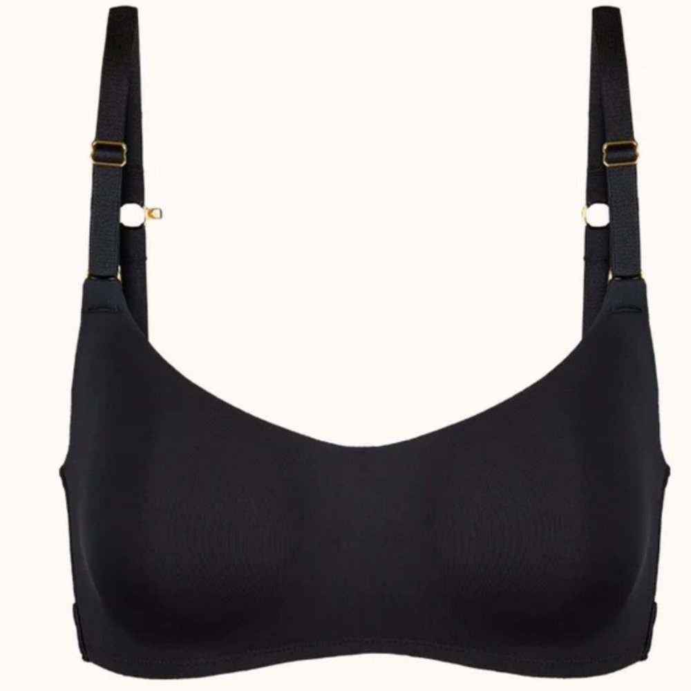 Lively The No-Wire Balconette Bra 32DD - Jet Black